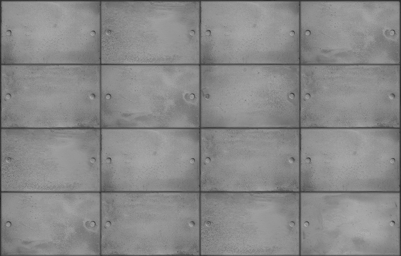 Industrial style wallpaper with realistic concrete panels