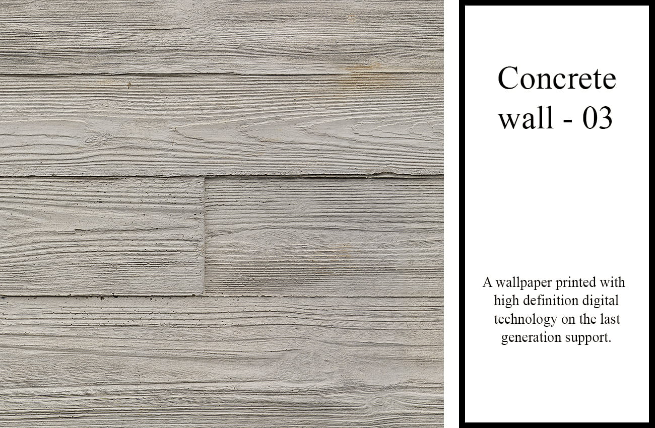 Carta da parati cemento doghe tono caldo